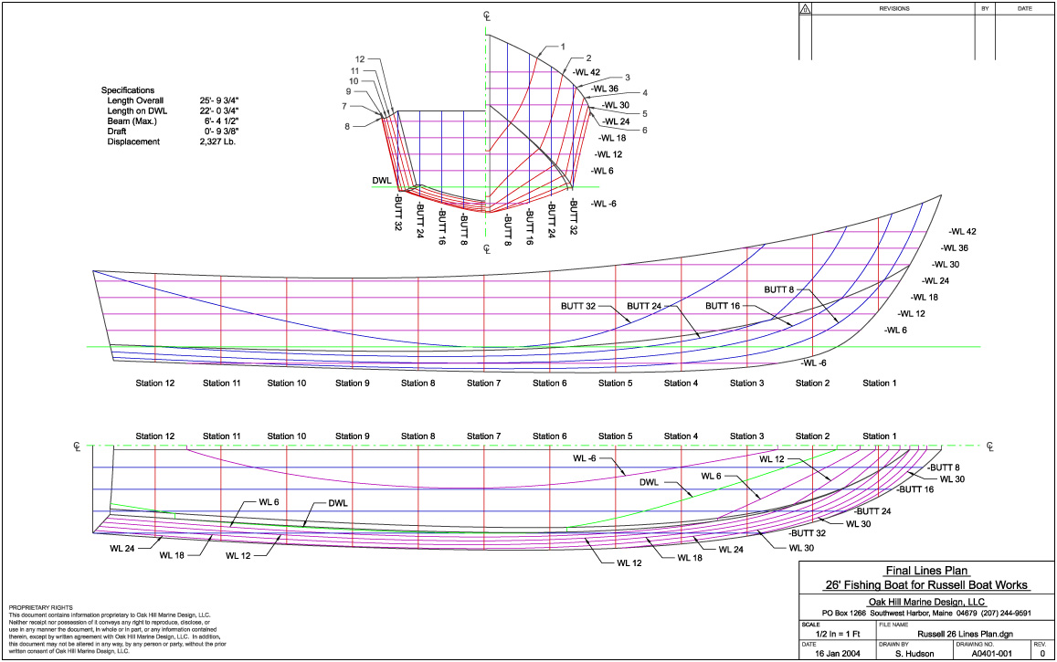 Gambar Konstruksi Kapal Fiberglass Dengan CAD